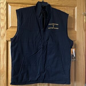 Yellowstone Black Quilted Vest